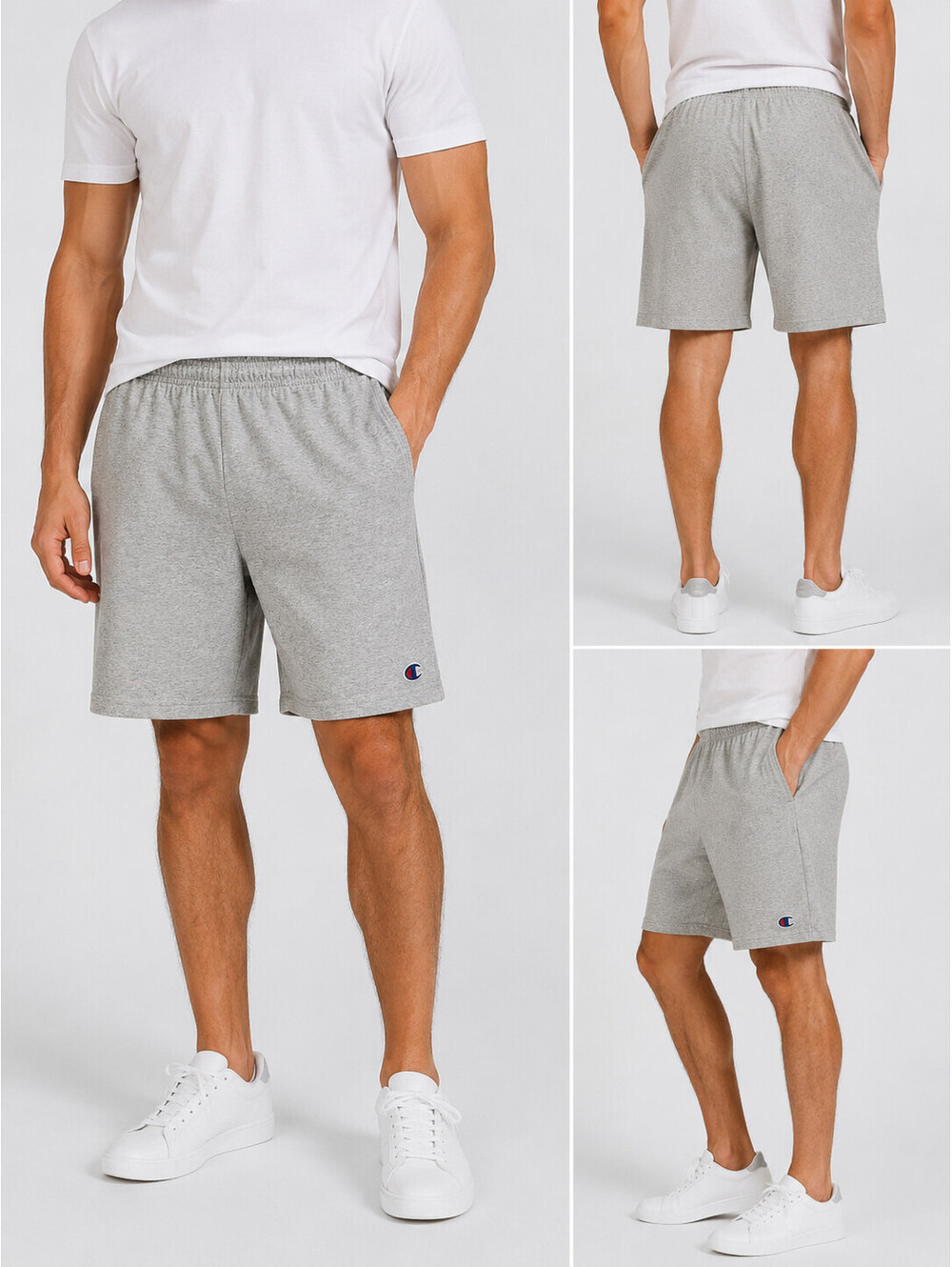 Champion Mens Everyday Cotton Athletic Shorts Size SMALL Oxford Gray NWT